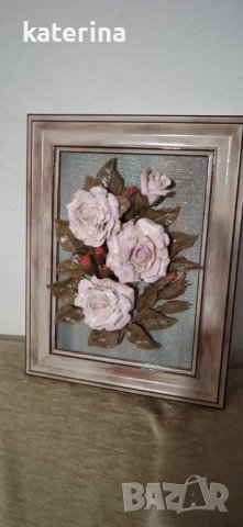 Релефни пластики -цветя, снимка 12 - Картини - 39021895