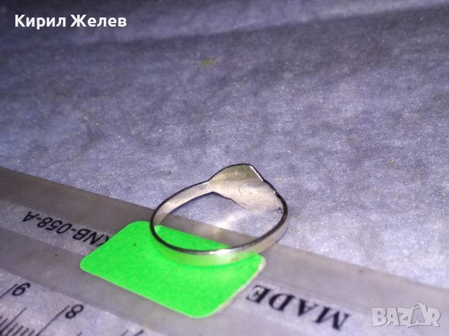 ИЗЯЩЕН АРИСТОКРАТИЧЕН СРЕБЪРЕН РЕТРО АРТ ЕМАЙЛИРАН ПРЪСТЕН ВИСОКА ПРОБА СРЕБРО МАЙСТОРСКО БИЖУ 36453, снимка 10 - Антикварни и старинни предмети - 39666381