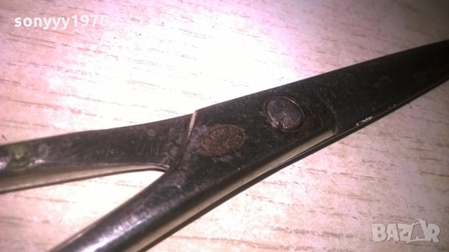 ретро ножица с щемпел-17см-внос германия, снимка 9 - Колекции - 27943688