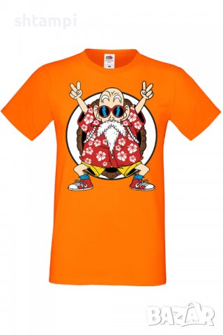 Мъжка тениска Dragon Ball Z Master Roshi,Анимация,игра,Празник,Повод,, снимка 3 - Тениски - 37878785