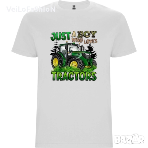 Нова детска тениска с Трактор в три цвята, снимка 3 - Детски тениски и потници - 48673440