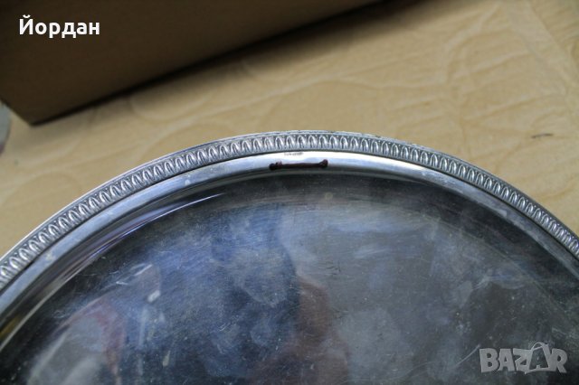 Сребърен поднос Италия, снимка 2 - Антикварни и старинни предмети - 27609024