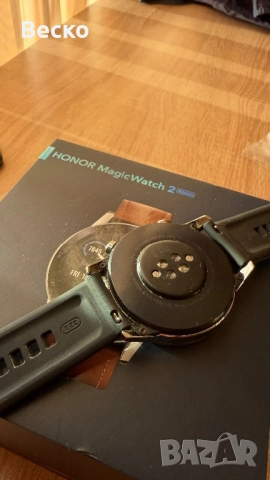 Часовник Honor MagicWatch 2 (46mm) – Отличен, комплект с 3 каишки, снимка 6 - Смарт гривни - 52424858
