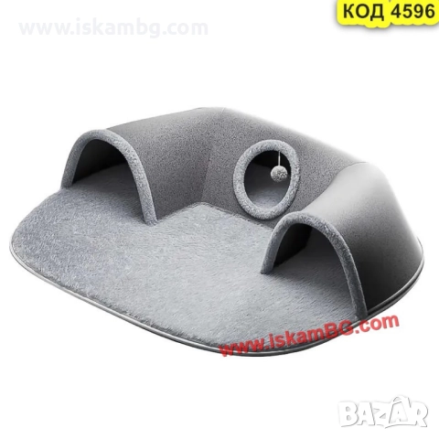 Голямо котешко легло с тунел 2 в 1 - КОД 4596, снимка 5 - За котки - 51965877