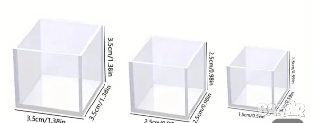 Молдове комплект 5 броя кубчета различни размери , снимка 6 - Форми - 50579020