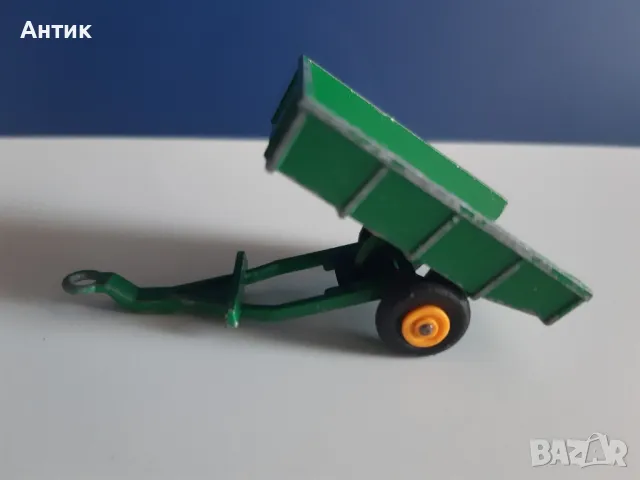 Стари Метални Колички MatchBox Ford Tractor Tipping Trailer/ 1964 - 1967 год., снимка 7 - Колекции - 49357946