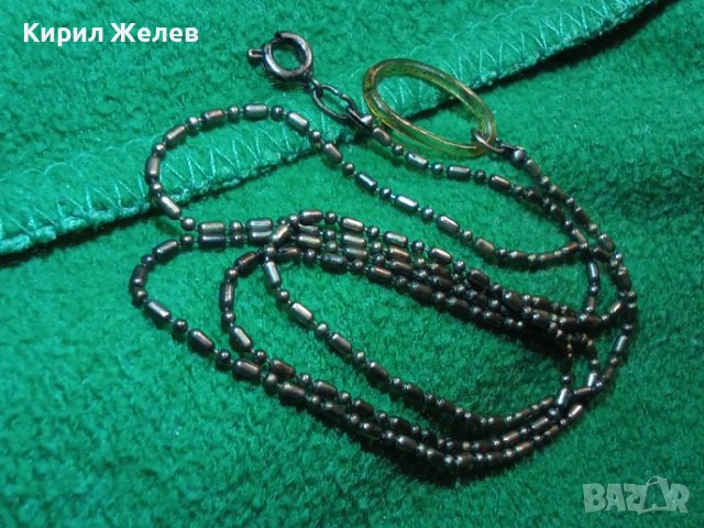 СТАРА ПОСРЕБРЕНА ВЕРИЖКА РЕТРО ПЛЕТКА НЕРЪЖДАЕМА БЛАГОРОДНА СТОМАНА СИНДЖИРЧЕ 37084, снимка 2 - Антикварни и старинни предмети - 39969109