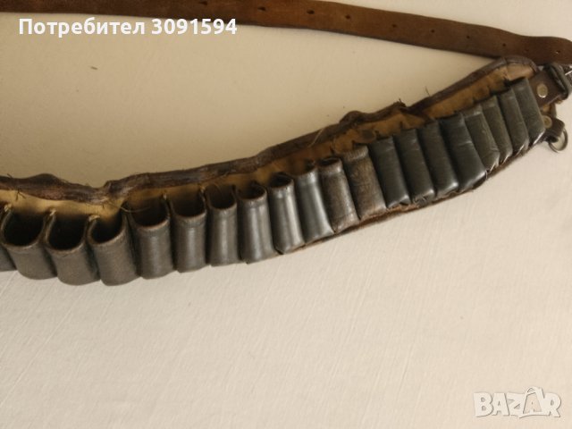  Стар автентичен Авджийски колани патрондаши  естествена кожа    , снимка 3 - Антикварни и старинни предмети - 43584600