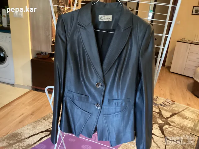 Ново. Графит марково сако Coralia  №42-44, снимка 4 - Сака - 50151128