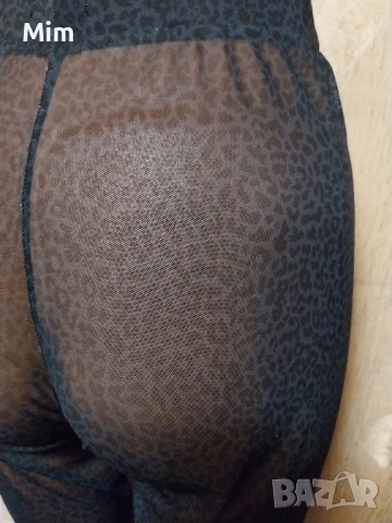 XL/3XL Еластичен прозрачен клин в черно,анимал принт , снимка 10 - Клинове - 50888477