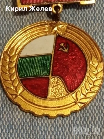 Значка от соца с емайл ОТЕЧЕСТВЕН ФРОНТ за КОЛЕКЦИЯ 49492, снимка 4 - Колекции - 48665203