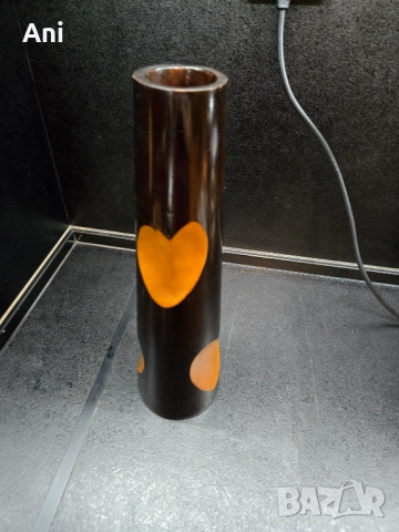 Бамбукова ваза със сърцевидни форми, снимка 3 - Вази - 51488046