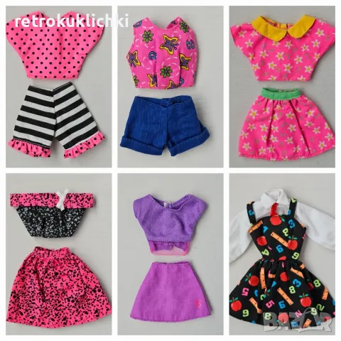 Ретро дрешки за кукла Барби, Barbie