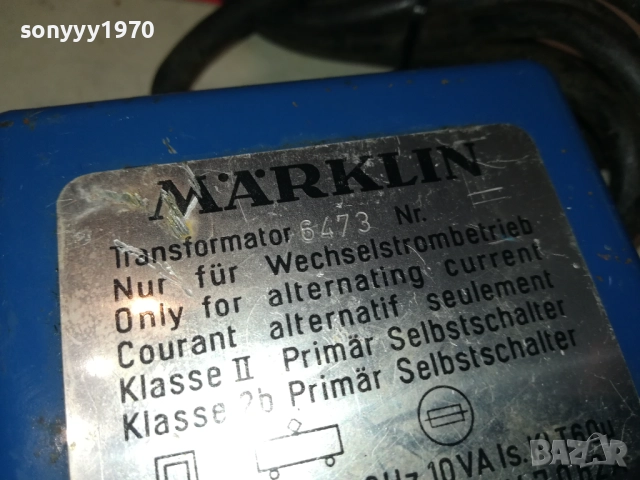 MARKLIN TRAFO 6473-MADE IN WESTERN GERMANY 1209251047, снимка 6 - Друга електроника - 51687864
