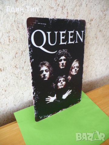 Метална табела Queen Куийн Фреди Меркюри рок класика легенди, снимка 2 - Колекции - 36620069