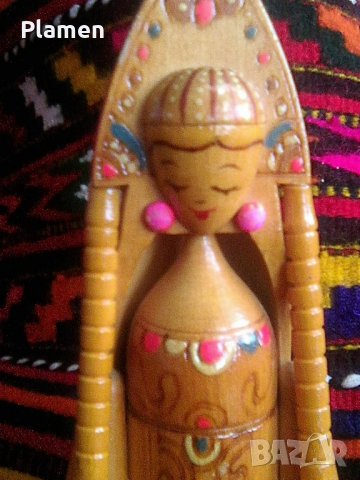 Руска дървена кукла сувенир, снимка 2 - Сувенири от дърво - 32255438