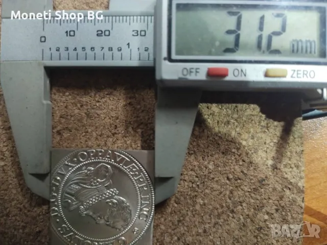 1/2 талер -Thaler klippe 1916г. рестрайк, снимка 4 - Нумизматика и бонистика - 49144978