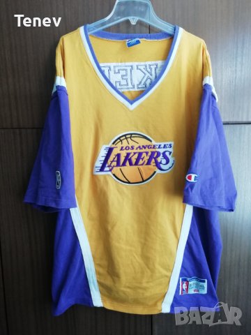 LA Lakers Champion Official Shooting Shirt NBA оригинална тениска Лейкърс Los Angeles L 1996/1997, снимка 1 - Тениски - 43209951
