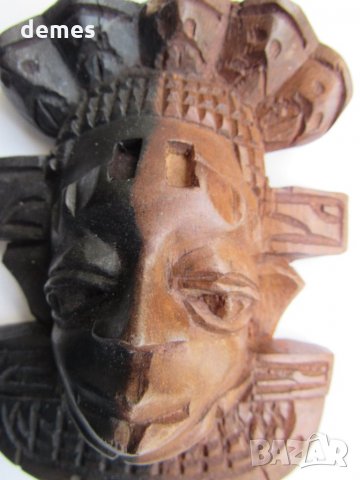  Африканска паспортна маска от кралски абанос, снимка 4 - Други ценни предмети - 28790279