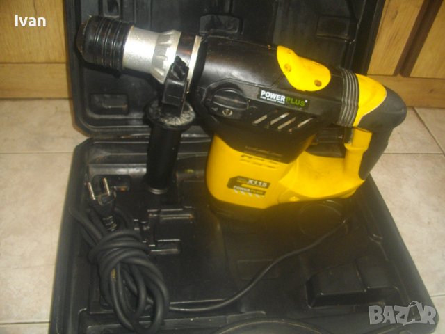 ЗА ЧАСТИ-ЗА РЕМОНТ - Перфоратор Къртач Голям-Белгийски-1500 Вата-Power Plus X115-Made in BELGIUM, снимка 9 - Перфоратори - 43990824