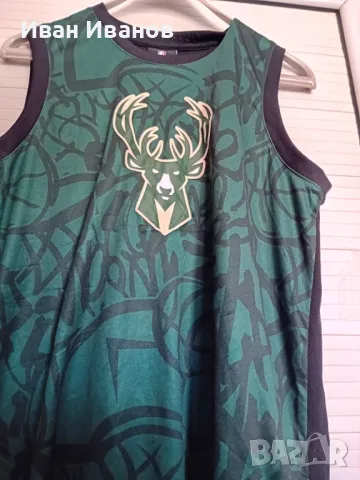 Оригинален фенски потник на Milwaukee Bucks, снимка 7 - Баскетбол - 50419155