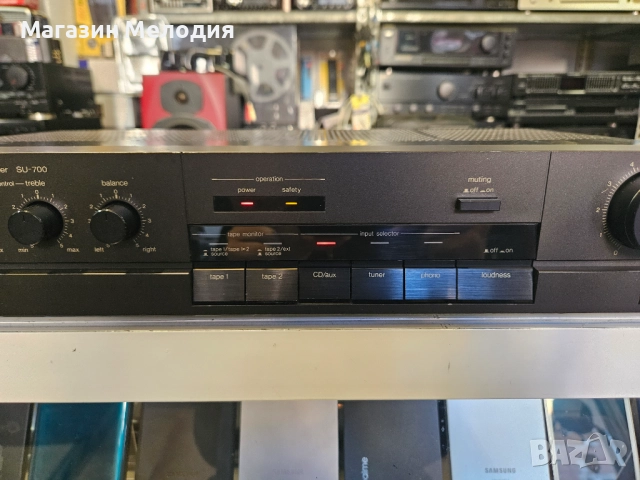 Усилвател Technics SU-700 Две по 70 вата на 4 ома. В перфектно техническо и много добро визуално със, снимка 4 - Ресийвъри, усилватели, смесителни пултове - 52810815