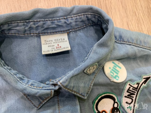 Zara нова детска риза 3-4г 104см, снимка 3 - Детски ризи - 26432304