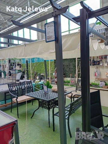 Пергола със сгъваем покрив, снимка 4 - Градински мебели, декорация  - 53284936