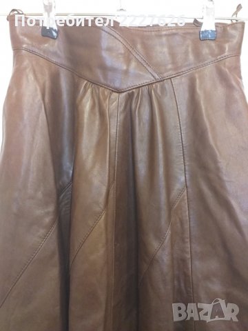 Дамска кожена пола, снимка 3 - Поли - 27304329