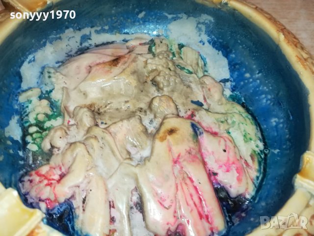 ГОЛЯМ КРАСИВ СТИЛЕН ПЕПЕЛНИК ОТ ФРАНЦИЯ 1911231127, снимка 9 - Антикварни и старинни предмети - 43056521