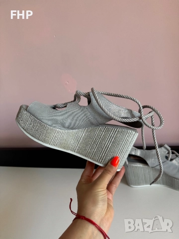 Дамски летни сандали на платформа, снимка 3 - Сандали - 52945967