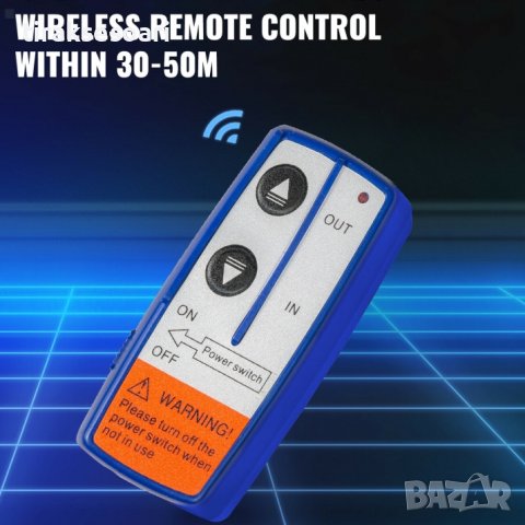 Електрическа лебедка 5500LBS 2500кг с дистанционно за теглене , снимка 4 - Аксесоари и консумативи - 43878474