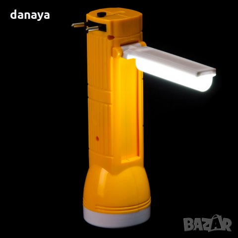 LED фенер с чупеща глава зареждане на ток 1W LED+10SMD Led 100LUMENS, снимка 3 - Прожектори - 26441333