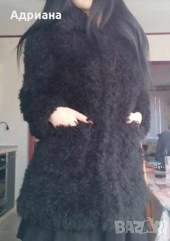 Черно меко палто, снимка 4 - Палта, манта - 44061626