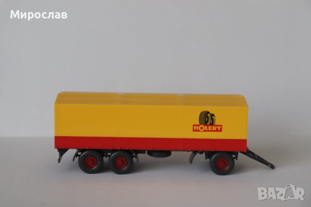 WIKING H0 1/87 РЕМАРКЕ КОЛИЧКА КАМИОН МОДЕЛ, снимка 3 - Колекции - 52949230