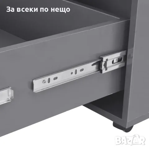 Маса за кафе, супер гланц, сива, 100x100x35 см Код P172, снимка 7 - Маси - 49340710