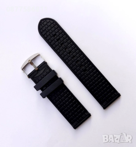 НОВА ЧЕРНА СИЛИКОНОВА ГУМЕНА КАИШКА ЗА ЧАСОВНИК.ЧЕРНИ СИЛИКОНОВИ ГУМЕНИ КАИШКИ ЗА ЧАСОВНИЦИ, снимка 15 - Каишки за часовници - 51613086