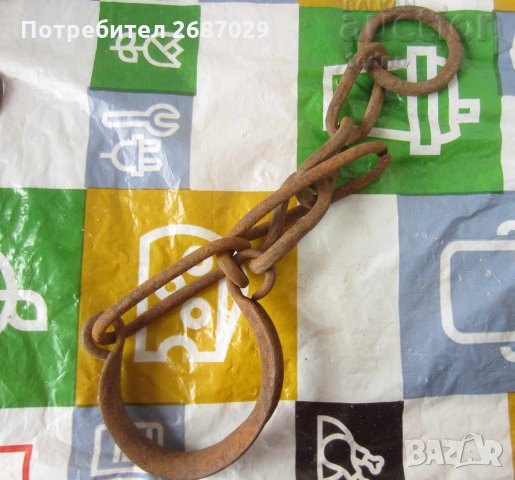  Стари окови букаи пранги, ковано желязо - 11, снимка 2 - Други ценни предмети - 28951906