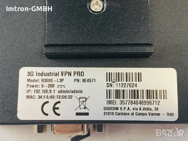 Индустриален рутер ROBUSTEL R3000-L3P 2G, 3G, 4G, Ethernet, 3 порта, снимка 3 - Рутери - 50947417