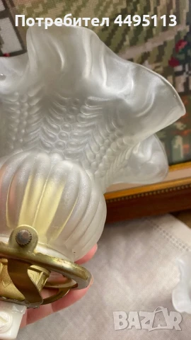 Антични стъклени вази и лампа, снимка 4 - Вази - 50603630