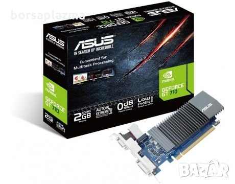 Чисто нова видеокарта Видео карта ASUS GeForce GT 710 2GB Low Profile, снимка 1 - Видеокарти - 33441955