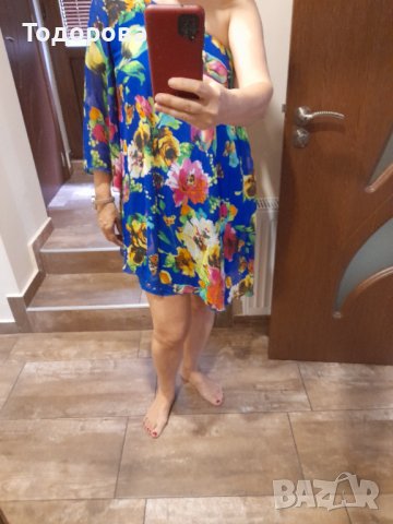 Елегантна рокля с един ръкав, снимка 5 - Рокли - 37062637