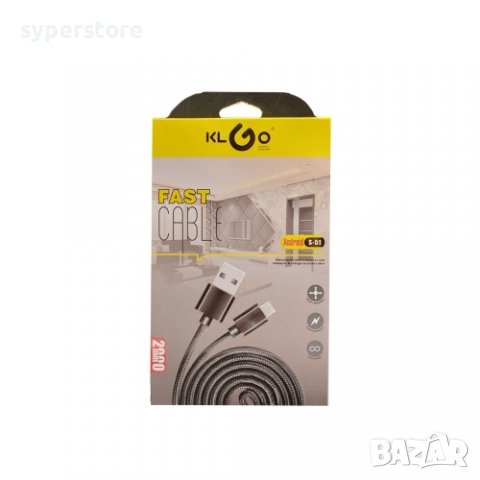 Кабел Lightning към USB за iPhone 5, 6, 7, 10, 13, X Digital One SP00570 KLGo S-50-2м Сива оптелтка