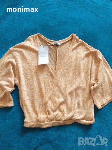 Къса блуза / жилетка Bershka S, снимка 3 - Жилетки - 37537587
