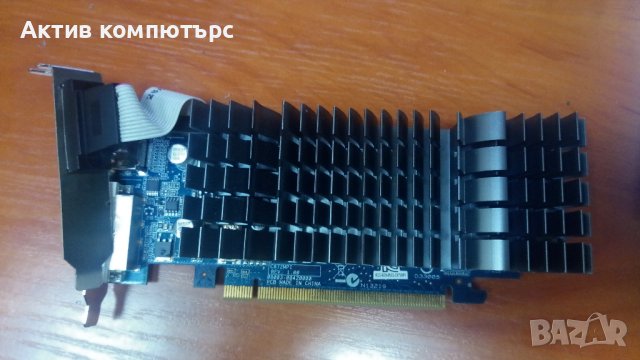 Видеокарта ASUS EN210 SILENT 1024MB DDR3 64-bit DVI VGA HDMI PCI-E Low Profile, снимка 1 - Видеокарти - 43436522