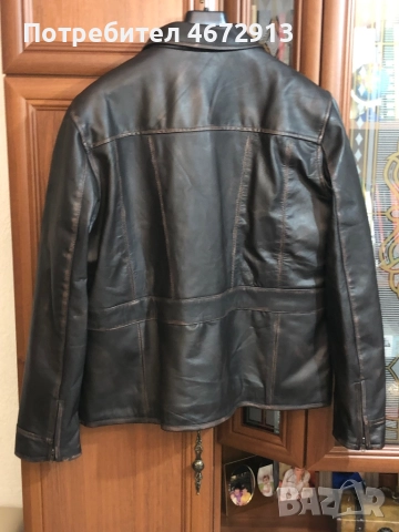 Мъжко авиаторско яке от 100% агнешка кожа, ретро модел!, снимка 2 - Якета - 52709045