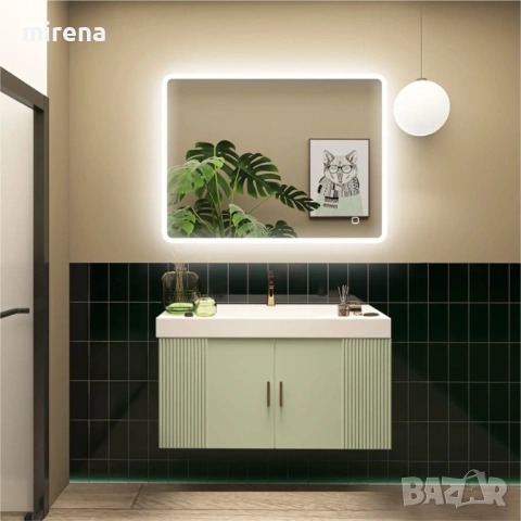 LED ЛЕД огледало Щутгарт 100×70 Музика Блутут, снимка 8 - Огледала - 53225056