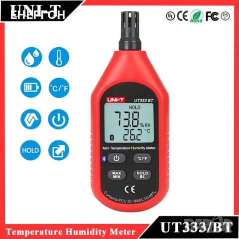 UNI-T UT333 Хидрометър (Влагомер) Термометър