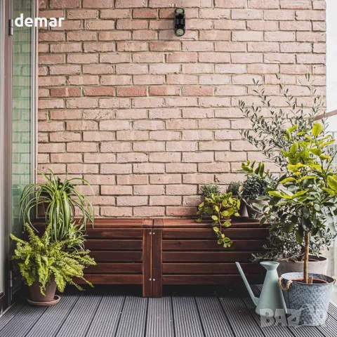 TEKLED Накланяща се черна външна стенна лампа, 2 броя, GU10 крушки (не са включени), снимка 7 - Външни лампи - 50421088