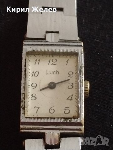 Стар луксозен дамски часовник Luch рядък за КОЛЕКЦИЯ ДЕКОРАЦИЯ 41718, снимка 3 - Други ценни предмети - 43774575